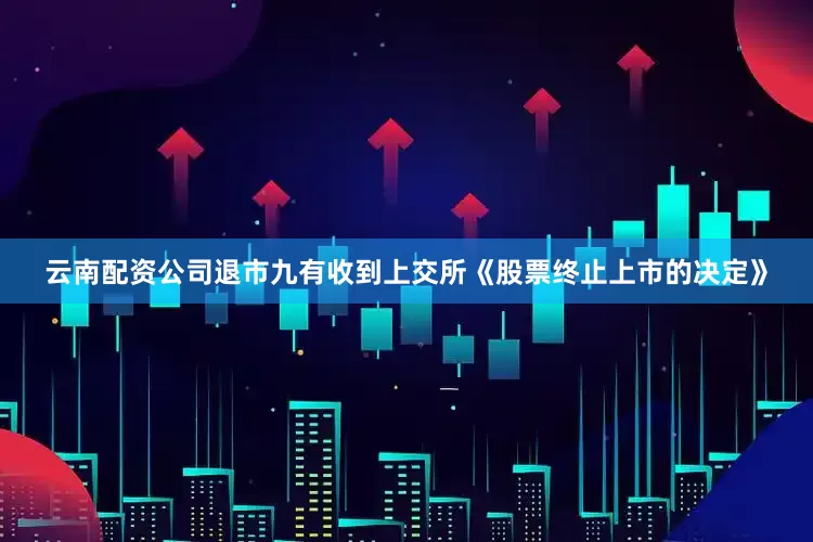 云南配资公司退市九有收到上交所《股票终止上市的决定》