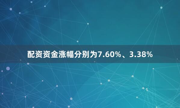 配资资金涨幅分别为7.60%、3.38%